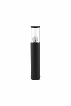 Nova Luce Zosia - lampe de jardin - Ø 9 x 50 cm - IP65 - gris foncé
