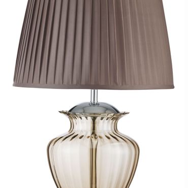 Searchlight Elina - lampe à poser - 69 cm - brun et ambre