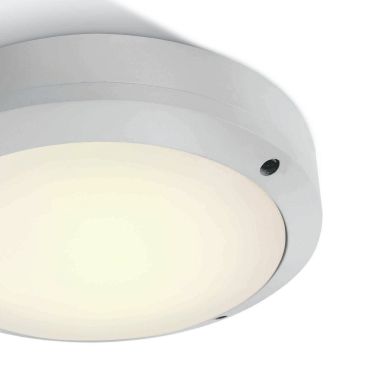 ONE Light Classic Outdoor Range - plafonnier extérieur - Ø 22 x 6,5 cm - 10W LED inclus - IP54 - blanc