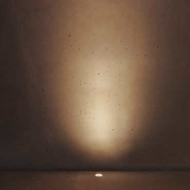 Faro Grund Wallwash - spot rond pour l'extérieur - Ø 80 mm, Ø 60 mm à encastrer - 7W LED inclus - IP67 - noir - couleur de lumière blanc chaud (3000K)