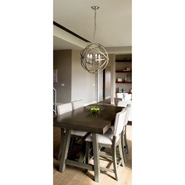 Searchlight Orbit - lustre - Ø 46 x 116 cm - laiton antique