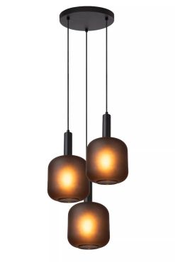 Lucide Eloise - lampe suspendue - Ø 40 x 150 cm - noir