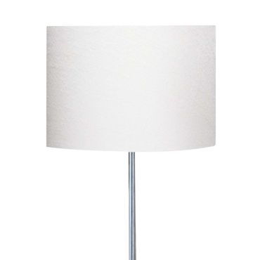Searchlight Carter - lampe à poser - Ø 30 x 62 cm - chrome et argent satiné