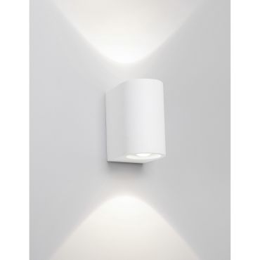 Nova Luce Sandro - applique murale - 10 x 12 x 15 cm - plâtre blanc