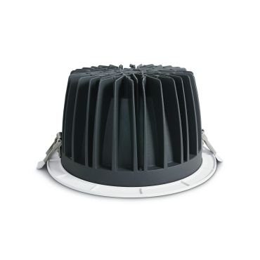 ONE Light COB Downlight Range Die Cast - spot encastré - Ø 230 mm, Ø 210 mm taille d'encastrement - 60W LED inclus - blanc - couleur de lumière blanche