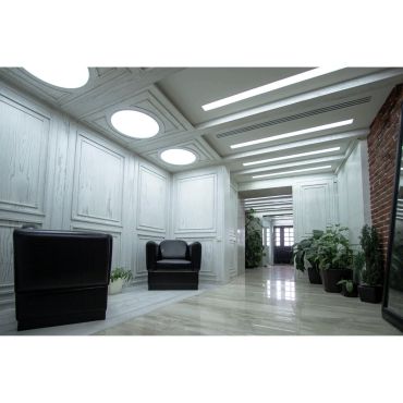 ONE Light Round Recessed Panels Die Cast - plafonnier - Ø 42 x 2 cm - 40W LED inclus - IP40 - blanc - couleur de lumière blanche
