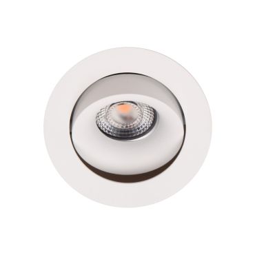 Maxlight Bellatrix Tilted for H0112 - spot encastré 1L - Ø 105 mm, Ø 90 mm taille d'encastrement - blanc