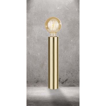 Searchlight Porter - lampe à poser - Ø 6 x 30 cm - or satiné
