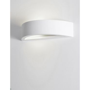 Nova Luce Sandro - applique murale - 30 x 10 x 7,5 cm - plâtre blanc