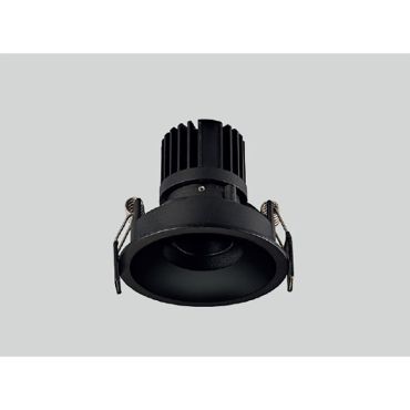 Maxlight Galexo - spot à encastrer - Ø 84 mm, Ø 75 mm à encastrer - 7W LED inclus - noir
