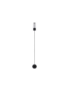 Nova Luce Imagine - lampe suspendue - Ø 5 x 120 cm - 6W LED incl. - noir