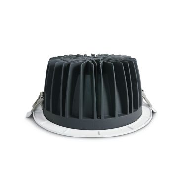 ONE Light COB Downlight Range Die Cast - spot encastré - Ø 230 mm, Ø 210 mm taille d'encastrement - 30W LED inclus - blanc - couleur de lumière blanc chaud