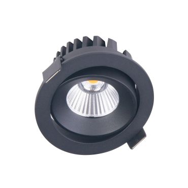 Maxlight Cyklop - spot encastré - Ø 90 mm, Ø 80 mm encastré - 12W LED inclus - IP65 - noir