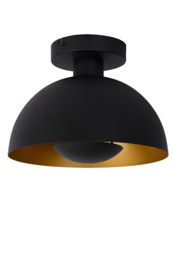 Lucide Siemon - plafonnier - Ø25 x 19 cm - noir