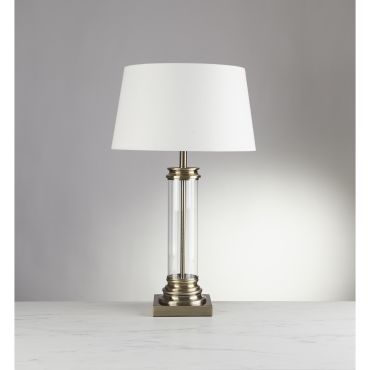Searchlight Pedestal - lampe à poser - Ø 37 x 62 cm - laiton antique