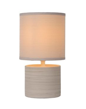 Lucide Greasby - lampe à poser - 26cm - beige