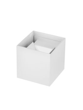 Nova Luce Epic - applique murale extérieure - 15 x 15 x 15 cm -  2 x 10W LED inclus - IP54 - blanc