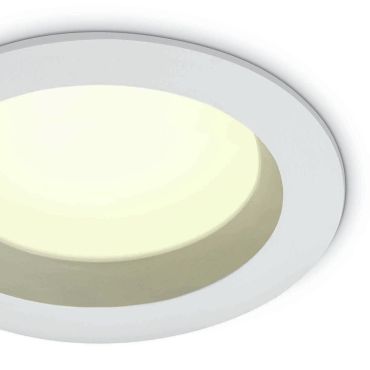 ONE Light Salle de bain Downlights - spot encastré - Ø 170 mm, Ø 140 mm encastré - 18W LED inclus - IP54 - blanc - couleur de lumière blanche