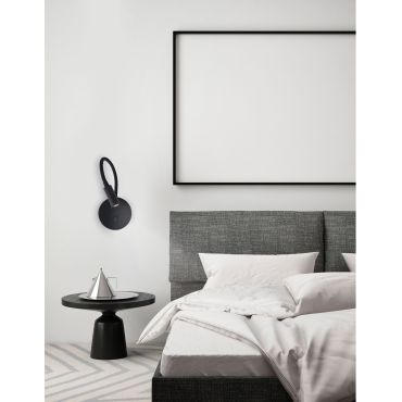 Nova Luce Jaco - lampe de chevet - 10 x 3 x 44 cm - 3W LED inclus - noir