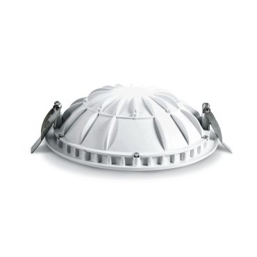 ONE Light Dark Light Dome Reflector - plafonnier encastré - Ø 17 x 5 cm - 16W LED inclus - blanc - couleur de lumière blanche