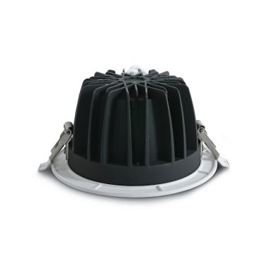 ONE Light COB Downlight Range - spot encastré - Ø 145 mm, Ø 125 mm encastré - 15W LED inclus - blanc - couleur de lumière blanc chaud