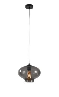 Artdelight Toronto - lampe suspendue - Ø 26,5 x 175 cm - fumé