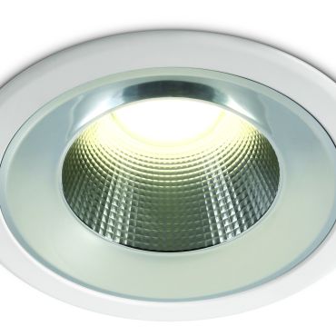 ONE Light Dark Light Project - spot à encastrer - Ø 235 mm, Ø 210 mm à encastrer - 25W LED inclus - IP54 - blanc - couleur de lumière blanche