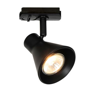 Nordlux Eik Link - spot sur rail GU10 - Ø 8,5 x 15,5 cm - noir