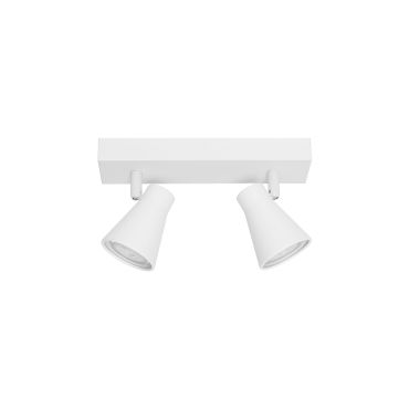 Nova Luce Dublin - spot en saillie 2L - 24,5 x 5,5 x 15 cm - blanc sable