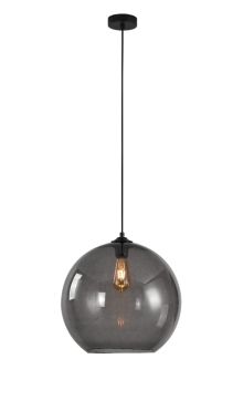 Artdelight Marino - lampe suspendue - Ø 40 x 195 cm - fumé