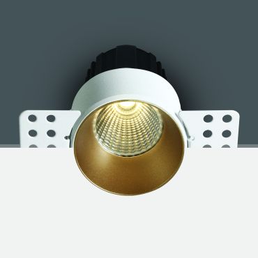 ONE Light Trimless Mini Range - spot à encastrer - Ø 64 mm, Ø 70 mm à encastrer - 12W LED dimmable inclus - laiton