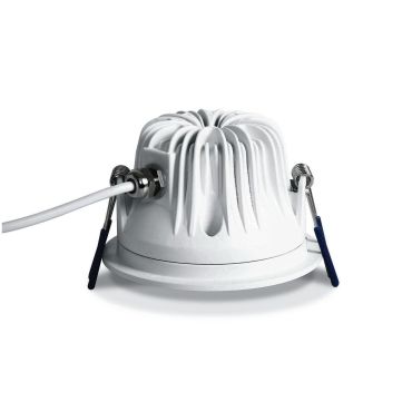 ONE Light Gamme Extérieur/Salle de bains - spot encastré - Ø 90 mm, Ø 82 mm encastré - 10W LED inclus - IP65 - blanc - couleur de lumière blanc chaud