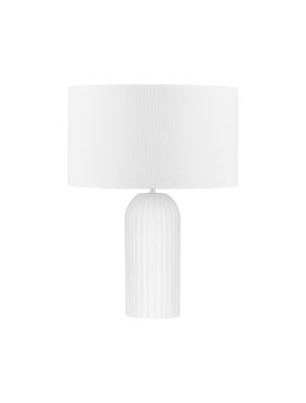 Nova Luce Ammos - lampe de table - Ø 35 x 47 cm - blanc
