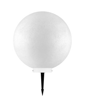 Nova Luce Moon - lampe de jardin sur piquet - Ø 40 x 40 cm - IP65 - blanc
