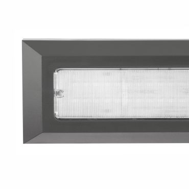 Nova Luce Pulsar - applique murale d'extérieur - 23 x 3 x 8 cm - 4W LED inclus - IP54 - gris foncé
