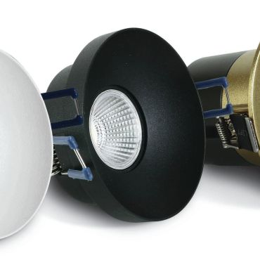 ONE Light 8W Range - spot encastré - Ø 81 mm, Ø 68 mm encastré - 8W LED inclus - noir