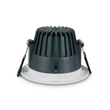 ONE Light Dark Light Pro Range - spot à encastrer - Ø 95 mm, Ø 75 mm encastré - 8W LED inclus - blanc et laiton