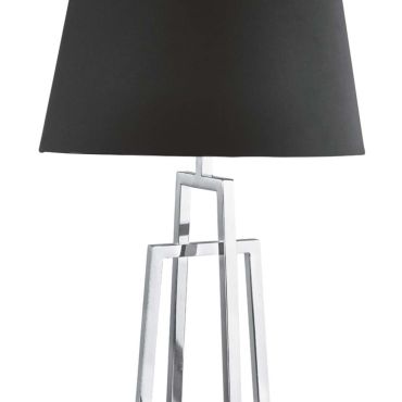 Searchlight York - lampe à poser - Ø 36 x 59,5 cm - noir mat et chrome