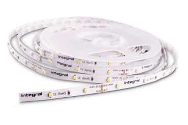 Bande LED intégrale - largeur 1cm, longueur 500 cm - 24Vdc - 12 Watt par mètre - IP20 - 3000K