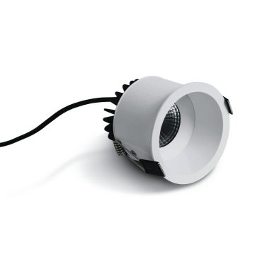 ONE Light COB Range - spot à encastrer - Ø 78 mm, Ø 75 mm à encastrer - 7W LED inclus - IP54 - blanc - couleur de lumière blanche