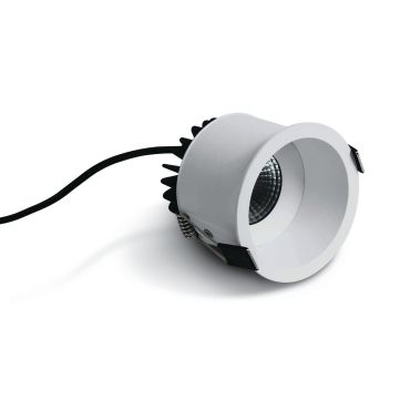ONE Light COB Range - spot à encastrer - Ø 78 mm, Ø 75 mm à encastrer - 7W LED inclus - IP54 - blanc - couleur de lumière blanc chaud
