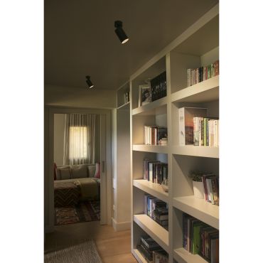 Faro Stan - spot en saillie 1L - Ø 6 x 15 cm - 15W LED inclus - noir mat