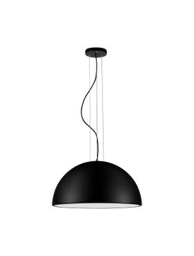 Nova Luce Tholos - lampe suspendue - Ø 60 x 240 cm - noir sablé et blanc mat