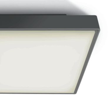 ONE Light E27 Plafo Outdoor Square - plafonnier extérieur - 29,5 x 29,5 x 10,5 cm - IP65 - anthracite