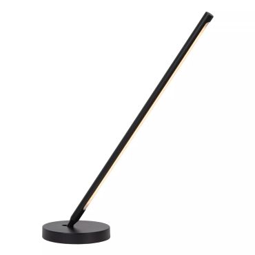 Lucide Finan - lampe à poser - Ø 2 x 59,8 cm - variateur tactile - 9W LED dimmable inclus - noir