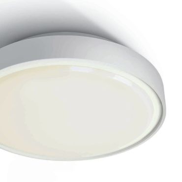 ONE Light E27 Plafo Outdoor - plafonnier extérieur - Ø 30 x 9,3 cm - IP65 - blanc