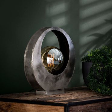 Vico Full Moon - lampe à poser - 30 x 13 x 32 cm - vieil argent