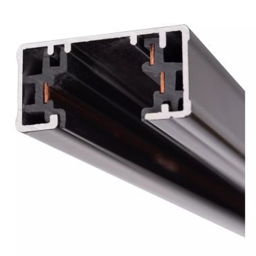 Lucide Track Rail en applique - Système de rail monophasé avec plaque de recouvrement - 1 mètre - Noir