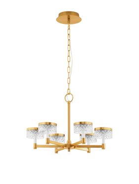Nova Luce Bion - lampe suspendue - Ø 70,7 x 120 cm - 38W LED inclus - laiton doré