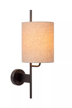Lucide Magic - applique murale avec prise de charge USB - 31 x 18 x 58 cm - beige